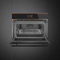Kompaktowy piekarnik z funkcją mikrofali Smeg SO4604M2PNR, linia Dolce Stil Novo