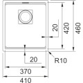 Zlewozmywak Franke KNG 110-37 Czarny Mat 125.0633.001