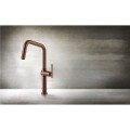 Bateria kuchenna z wyciąganą wylewką Gessi Habito Miedź szczotkowana PVD 60652.708