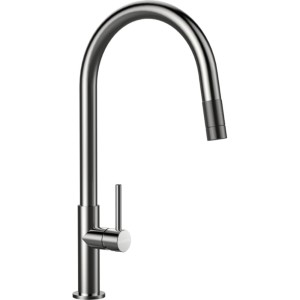 Bateria Schock Talia 536120EDM, Inox z wyciąganą wylewką - Linia studio