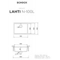 Zlewozmywak Schock Lahti N-100L Onyx Cristalite