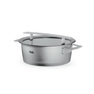 Garnek niski Fissler Phi 24cm ze szklaną pokrywką