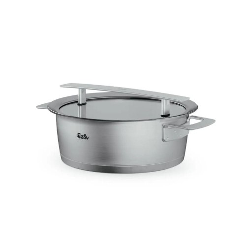 Garnek niski Fissler Phi 24cm ze szklaną pokrywką