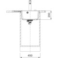 Zlewozmywak Franke CNG 611-62 TL ociekacz z lewej strony Czarny mat + czarny odpływ 114.0693.566