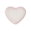 Talerz Le Creuset w Kształcie Serca Kamionka 23cm shell pink