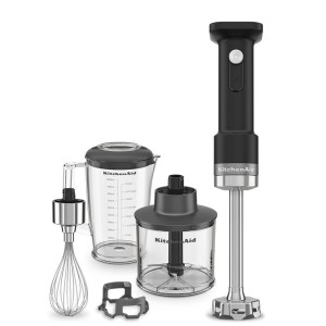 Bezprzewodowy blender ręczny z akcesoriami KitchenAid Seria Go 5KHBRV75BM z akumulatorem