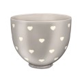 Ozdobna dzieża ceramiczna KitchenAid 5KSM2CB5CH Beige (Layered Hearts)