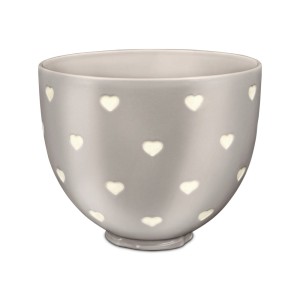 Ozdobna dzieża ceramiczna KitchenAid 5KSM2CB5CH Beige (Layered Hearts)