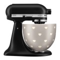 Ozdobna dzieża ceramiczna KitchenAid 5KSM2CB5CH Beige (Layered Hearts)