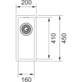 Zlewozmywak Franke Box BXX 210/110-16 Stal szlachetna szczotkowana bez ociekacza 127.0453.651