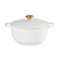 Okrągła Brytfanna Le Cresuset 20cm Biała