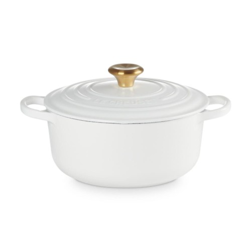 Okrągła Brytfanna Le Cresuset 20cm Biała