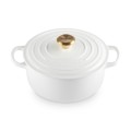 Okrągła Brytfanna Le Cresuset 20cm Biała