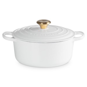 Okrągła Brytfanna Le Creuset 24cm Biała