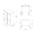 Chłodziarko-zamrażarka side by side typu french door Smeg FQ60CPO6