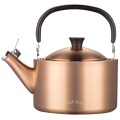 Vialli - Czajnik 1,5l z gwizdkiem Diamante złoty rose gold matowy 1241