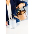 Vialli - Czajnik 1,5l z gwizdkiem Diamante złoty rose gold matowy 1241