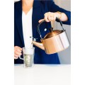 Vialli - Czajnik 1,5l z gwizdkiem Diamante złoty rose gold matowy 1241