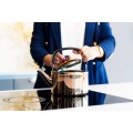 Vialli - Czajnik 1,5l z gwizdkiem Diamante złoty rose gold polerowany 1258