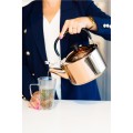 Vialli - Czajnik 1,5l z gwizdkiem Diamante złoty rose gold polerowany 1258