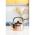 Vialli - Czajnik 1,5l z gwizdkiem Diamante złoty rose gold polerowany 1258