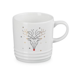Kubek Le Creuset Noel Rudolph 350ml biały
