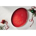 Talerz do serwowania Le Creuset Santa owalny 36cm wiśniowy