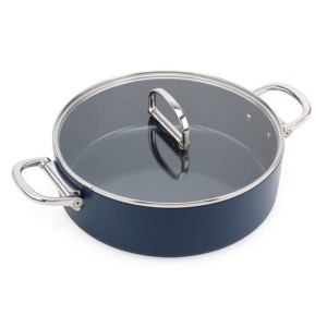 Garnek Joseph Joseph Space niski 28cm ze składanymi uchwytami + pokrywka 45046
