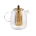 Vialli - Zaparzacz do herbaty 1000 ml Tulip złoty mat 29316