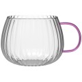 Vialli - Zestaw 2 szklanek z różowym uchem 350ml Tulip 1210