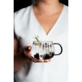 Vialli - Zestaw 2 szklanek z szarym uchem 350ml Tulip 1203