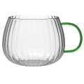 Vialli - Zestaw 2 szklanek z zielonym uchem 350ml Tulip 1197
