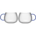 Vialli - Zestaw 2 szklanek z niebieskim uchem 350ml Tulip 1180