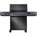 Grill gazowy Napoleon PHANTOM Prestige 500 z palnikiem rożna i palnikiem bocznym Sizzle Zone, Czarny mat WiFi P500VXRSIBPK-PL-PHM
