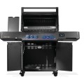 Grill gazowy Napoleon PHANTOM Prestige 500 z palnikiem rożna i palnikiem bocznym Sizzle Zone, Czarny mat WiFi P500VXRSIBPK-PL-PHM