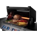 Grill gazowy Napoleon PHANTOM Prestige 500 z palnikiem rożna i palnikiem bocznym Sizzle Zone, Czarny mat WiFi P500VXRSIBPK-PL-PHM