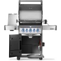 Grill gazowy Napoleon Rogue PRO-S 425 z palnikiem rożna, palnikiem bocznym Sizzle Zone i rożnem w komplecie, Czarny RPS425RSIBPK-2-PL-R
