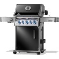 Grill gazowy Napoleon Rogue PRO-S 425 z palnikiem rożna, palnikiem bocznym Sizzle Zone i rożnem w komplecie, Czarny RPS425RSIBPK-2-PL-R