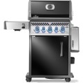 Grill gazowy Napoleon Rogue PRO-S 425 z palnikiem rożna, palnikiem bocznym Sizzle Zone i rożnem w komplecie, Czarny RPS425RSIBPK-2-PL-R