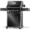Grill gazowy Napoleon Rogue 425 z palnikiem rożna, kuchenką boczną i rożnem w komplecie, Czarny RB425RSBPK-2-PL-R