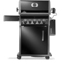 Grill gazowy Napoleon Rogue 425 z palnikiem rożna, kuchenką boczną i rożnem w komplecie, Czarny RB425RSBPK-2-PL-R