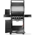 Grill gazowy Napoleon Rogue 425 z palnikiem rożna, kuchenką boczną i rożnem w komplecie, Czarny RB425RSBPK-2-PL-R