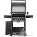 Grill gazowy Napoleon Rogue 425 z palnikiem rożna, kuchenką boczną i rożnem w komplecie, Czarny RB425RSBPK-2-PL-R