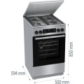 Kuchnia gazowo-elektryczna Gorenje GKS5C71XF