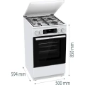 Kuchnia gazowo-elektryczna Gorenje GK5C63WH