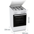 Kuchnia gazowo-elektryczna Gorenje GG5A14WJ