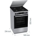 Kuchnia gazowo-elektryczna Gorenje GK5C63SH