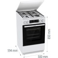 Kuchnia gazowo-elektryczna Gorenje GK5C64WH