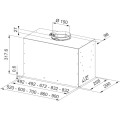 Okap podszafkowy Franke Box Flush Evo Basic (FBFE) Basic LG A52 52cm jasnoszary 305.0729.554