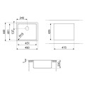 Zlewozmywak Smeg VFU45SFR